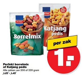 Aanbiedingen Perfekt borrelmix of katjang pedis - Perfekt - Geldig van 17/05/2017 tot 24/05/2017 bij Hoogvliet