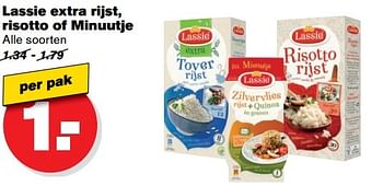 Aanbiedingen Lassie extra rijst, risotto of minuutje - Lassie - Geldig van 17/05/2017 tot 24/05/2017 bij Hoogvliet