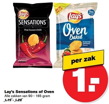 Aanbiedingen Lay`s sensations of oven - Lay's - Geldig van 17/05/2017 tot 24/05/2017 bij Hoogvliet