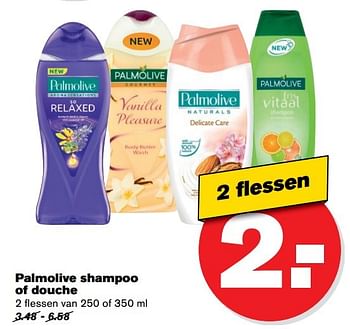 Aanbiedingen Palmolive shampoo of douche - Palmolive - Geldig van 17/05/2017 tot 24/05/2017 bij Hoogvliet