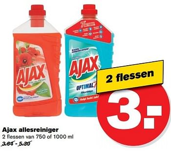 Aanbiedingen Ajax allesreiniger - Ajax - Geldig van 17/05/2017 tot 24/05/2017 bij Hoogvliet