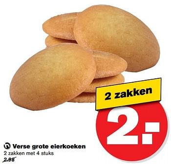 Aanbiedingen Verse grote eierkoeken - Huismerk - Hoogvliet - Geldig van 17/05/2017 tot 24/05/2017 bij Hoogvliet