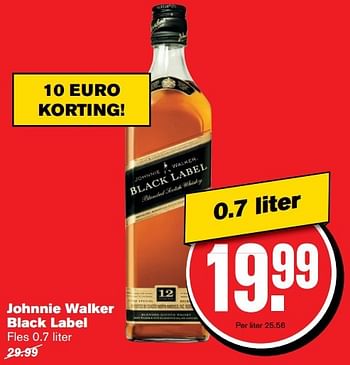 Aanbiedingen Johnnie walker black label - Black Label - Geldig van 17/05/2017 tot 24/05/2017 bij Hoogvliet