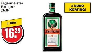 Aanbiedingen Jägermeister - Jagermeister - Geldig van 17/05/2017 tot 24/05/2017 bij Hoogvliet