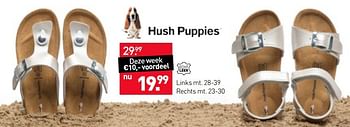 Aanbiedingen Sandalen - Hush Puppies - Geldig van 08/05/2017 tot 21/05/2017 bij Scapino