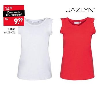 Aanbiedingen T-shirt - Jazlyn - Geldig van 08/05/2017 tot 21/05/2017 bij Scapino