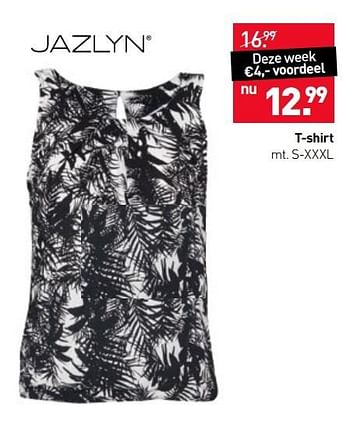 Aanbiedingen T-shirt - Jazlyn - Geldig van 08/05/2017 tot 21/05/2017 bij Scapino
