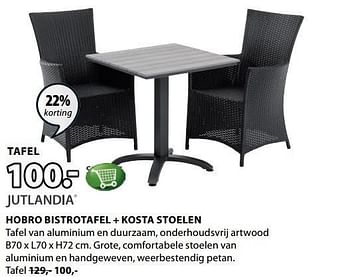 Aanbiedingen Hobro bistrotafel - Jutlandia - Geldig van 15/05/2017 tot 28/05/2017 bij Jysk