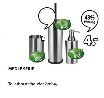 Aanbiedingen Medle serie toiletborstelhouder - Huismerk - Jysk - Geldig van 15/05/2017 tot 28/05/2017 bij Jysk