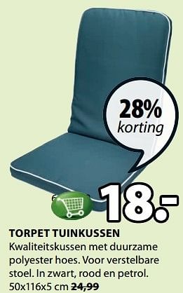 Aanbiedingen Torpet tuinkussen - Huismerk - Jysk - Geldig van 15/05/2017 tot 28/05/2017 bij Jysk