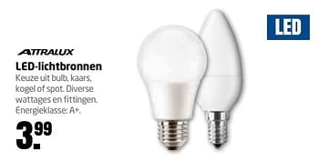 Aanbiedingen Led-lichtbronnen - Attralux - Geldig van 15/05/2017 tot 28/05/2017 bij Formido