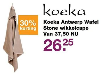 Aanbiedingen Koeka antwerp wafel stone wikkelcape - Koeka - Geldig van 12/05/2017 tot 28/05/2017 bij Baby & Tiener Megastore
