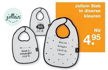 Aanbiedingen Jollein slab in diverse kleuren - Jollein - Geldig van 12/05/2017 tot 28/05/2017 bij Baby & Tiener Megastore
