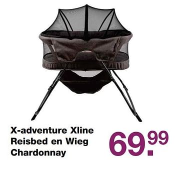 Aanbiedingen X-adventure xline reisbed en wieg chardonnay - Xadventure - Geldig van 12/05/2017 tot 28/05/2017 bij Baby & Tiener Megastore