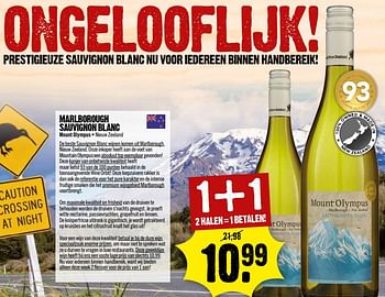 Aanbiedingen Marlborough sauvignon blanc - Witte wijnen - Geldig van 21/05/2017 tot 27/05/2017 bij Dirk III