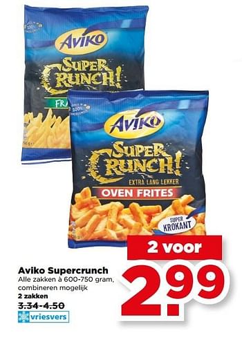 Aanbiedingen Aviko supercrunch - Aviko - Geldig van 21/05/2017 tot 27/05/2017 bij Plus