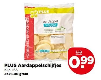 Aanbiedingen Plus aardappelschijfjes - Huismerk - Plus - Geldig van 21/05/2017 tot 27/05/2017 bij Plus