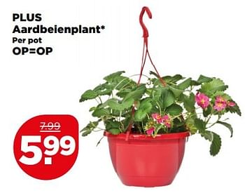 Aanbiedingen Plus aardbeienplant - Huismerk - Plus - Geldig van 21/05/2017 tot 27/05/2017 bij Plus
