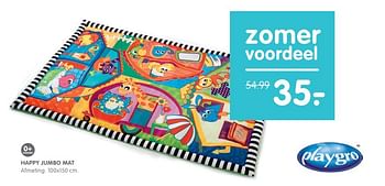 Aanbiedingen Happy jumbo mat - Playgro - Geldig van 02/05/2017 tot 28/05/2017 bij Prenatal