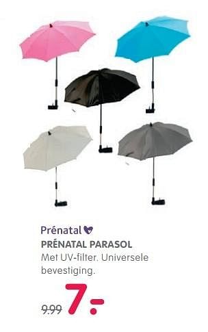 Aanbiedingen Prénatal parasol - Huismerk - Prenatal - Geldig van 02/05/2017 tot 28/05/2017 bij Prenatal