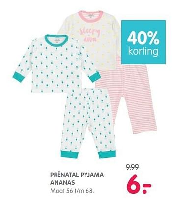 Aanbiedingen Prénatal pyjama ananas - Huismerk - Prenatal - Geldig van 02/05/2017 tot 28/05/2017 bij Prenatal