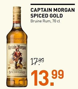 Aanbiedingen Captain morgan spiced gold - Captain Morgan - Geldig van 18/05/2017 tot 21/05/2017 bij Gall & Gall