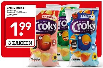 Aanbiedingen Croky chips - Croky - Geldig van 21/05/2017 tot 27/05/2017 bij Em-té