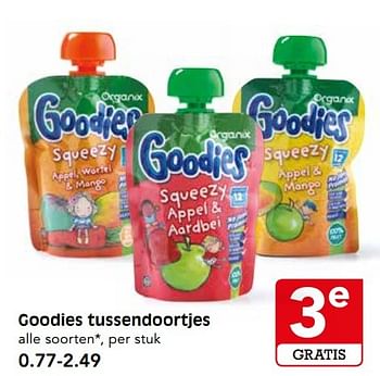 Aanbiedingen Goodies tussendoortjes - Goodies - Geldig van 21/05/2017 tot 27/05/2017 bij Em-té