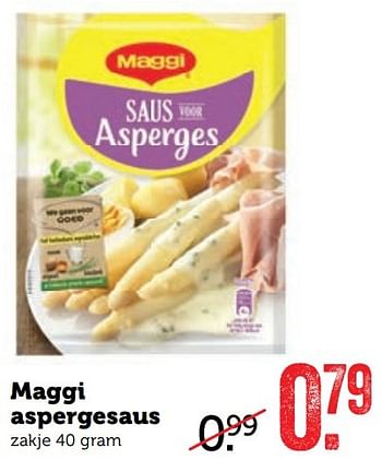 Aanbiedingen Maggi aspergesaus - MAGGI - Geldig van 22/05/2017 tot 28/05/2017 bij Coop