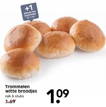 Aanbiedingen Trommelen witte broodjes - Trommelen - Geldig van 21/05/2017 tot 27/05/2017 bij Em-té