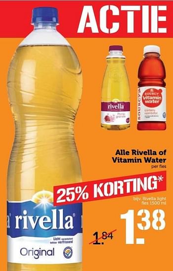 Aanbiedingen Alle rivella of vitamin water - Rivella - Geldig van 22/05/2017 tot 28/05/2017 bij Coop