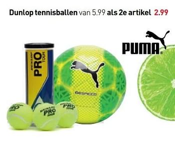 Aanbiedingen Dunlop tennisballen - Dunlop - Geldig van 22/05/2017 tot 28/05/2017 bij Scapino