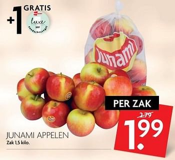 Aanbiedingen Junami appelen - Junami - Geldig van 21/05/2017 tot 27/05/2017 bij Deka Markt