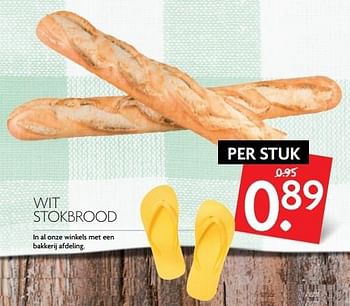 Aanbiedingen Wit stokbrood - Huismerk - Deka Markt - Geldig van 21/05/2017 tot 27/05/2017 bij Deka Markt