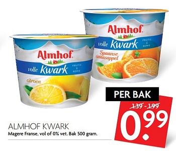 Aanbiedingen Almhof kwark - Almhof - Geldig van 21/05/2017 tot 27/05/2017 bij Deka Markt