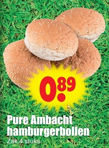 Aanbiedingen Pure ambacht hamburgerbollen - Huismerk - Dirk - Geldig van 21/05/2017 tot 27/05/2017 bij Lekker Doen