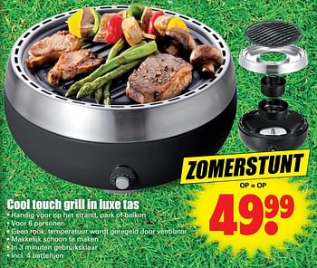 Aanbiedingen Cool touch grill in luxe tas - Huismerk - Dirk - Geldig van 21/05/2017 tot 27/05/2017 bij Lekker Doen