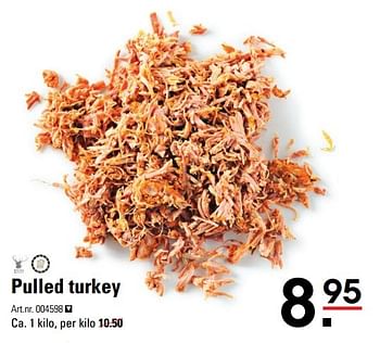 Aanbiedingen Pulled turkey - Ruig - Geldig van 18/05/2017 tot 29/05/2017 bij Sligro