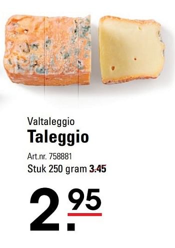 Aanbiedingen Taleggio - Valtaleggio - Geldig van 18/05/2017 tot 29/05/2017 bij Sligro