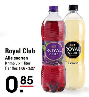 Aanbiedingen Royal club - Royal Club - Geldig van 18/05/2017 tot 29/05/2017 bij Sligro