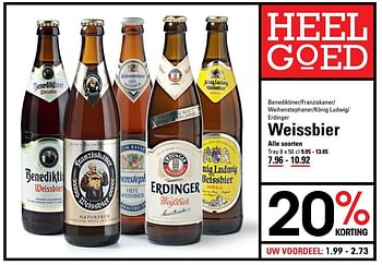 Aanbiedingen Weissbier - Huismerk - Sligro - Geldig van 18/05/2017 tot 29/05/2017 bij Sligro