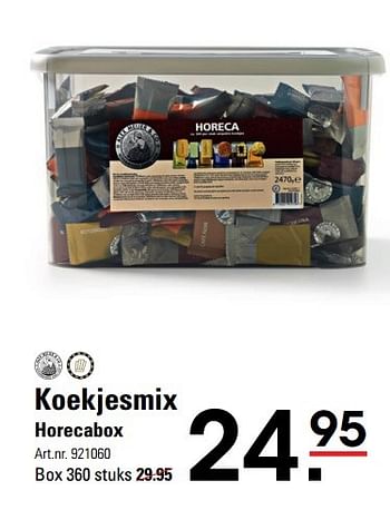 Aanbiedingen Koekjesmix horecabox - Alex Meijer - Geldig van 18/05/2017 tot 29/05/2017 bij Sligro