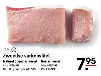 Aanbiedingen Zweedse varkensfilet naturel of gemarineerd - Kaldenberg - Geldig van 18/05/2017 tot 29/05/2017 bij Sligro