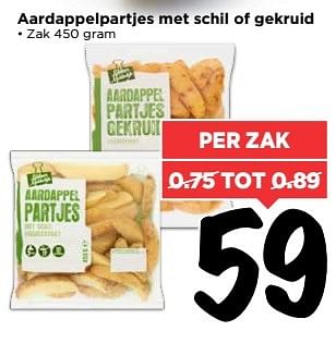 Aanbiedingen Aardappelpartjes met schil of gekruid - Huismerk Vomar - Geldig van 21/05/2017 tot 27/05/2017 bij Vomar