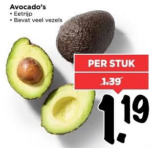 Aanbiedingen Avocado`s - Huismerk Vomar - Geldig van 21/05/2017 tot 27/05/2017 bij Vomar