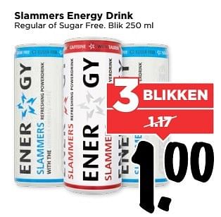 Aanbiedingen Slammers energy drink - Slammers - Geldig van 21/05/2017 tot 27/05/2017 bij Vomar