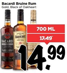 Aanbiedingen Bacardi bruine rum - Bacardi - Geldig van 21/05/2017 tot 27/05/2017 bij Vomar