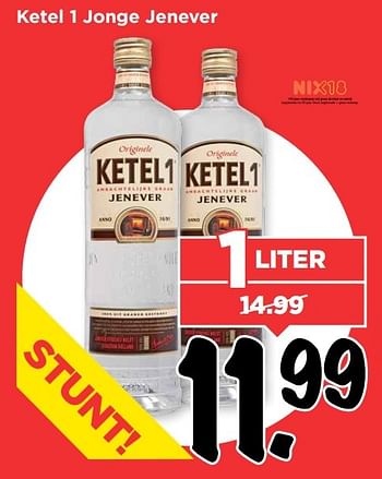 Aanbiedingen Ketel 1 jonge jenever - Ketel 1 - Geldig van 21/05/2017 tot 27/05/2017 bij Vomar