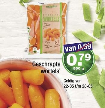 Aanbiedingen Geschrapte wortels - All Seasons - Geldig van 22/05/2017 tot 28/05/2017 bij Aldi