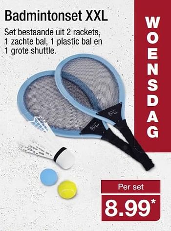Aanbiedingen Badmintonset xxl - Huismerk - Aldi - Geldig van 22/05/2017 tot 28/05/2017 bij Aldi
